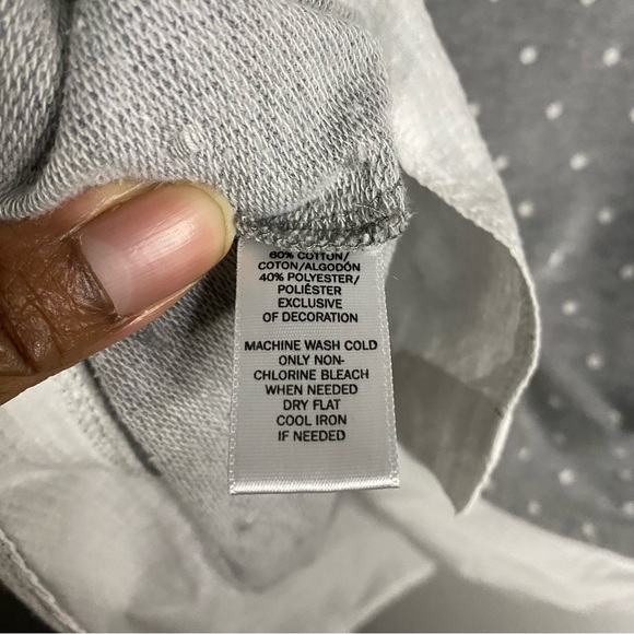 Ann Taylor Loft Petites Women's Gray Polka Dot Top - Picture 5 of 6